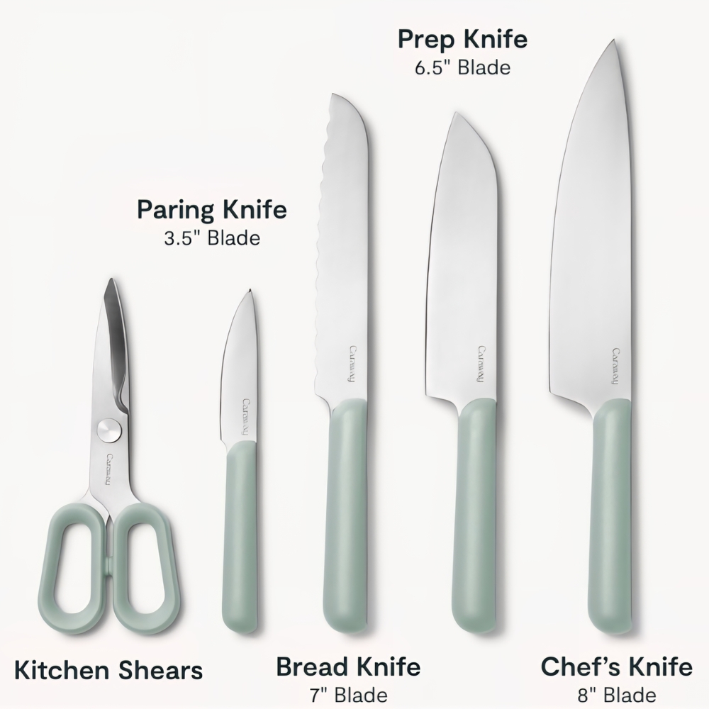 Caraway Knife Set with Shears
